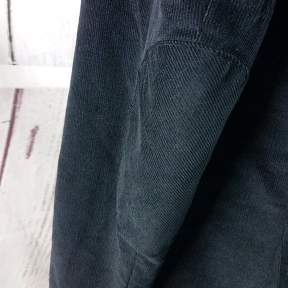 Stafford Tailored Culture Classic Fit 44R Black Corduroy Padded Elbow Sport Coat - Picture 6 of 11